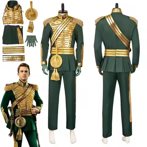 Wickked Prince Fiyero Cosplay Fantasia Costume Disguise for Adult Men Clothes Uniform Roleplay Hallo