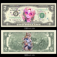 Sailor Moon Memorial Coupon 2 USD non-circulating ornamental bills Personalized collection brand new