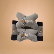2in1 Car Pillow Set Bugs Bunny Character Car Pillow Set Bugs Bunny Character Headrest Car Set 2in1 B