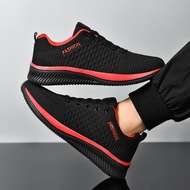 Men's Breathable Light Running Shoes Knitted Soft Casual Sports Shoes Men Non Slip Mesh Jogging Trainers Plush Size 36-48