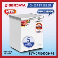 Berjaya Premium 130L Dual Chest Freezer BJY-CFSD100B-R6 (White) 5 Years Compressor warranty