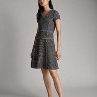 Massimo Dutti black tweed dress