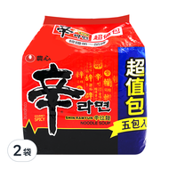 Nongshim 農心 辛拉麵超值組  120g  5包  2袋