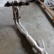 Honda accord f20 f22 sv4 sm4 single cam exhaust (pipe putih) tak extractor 421 with flexible ~ ready