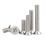 [Quick Shipment-] 304 Stainless Steel Flat Head Screw M1/M1.2/M1.4/M1.6/M2/M2.5 Small Screw Mini Scr