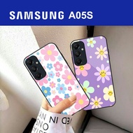Softcase Glass Glass SAMSUNG A05S Latest Flower Girl Motif Handphone Case-Mobile Protector-Mobile Phone Softcase-Phone Silicone [KC-65]