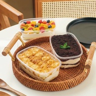 (50PCS)280ml /500ml COD Bekas Cheesekut Tiramisu Packaging/ Pudding box / Mousse Box / Kotak Bekas C