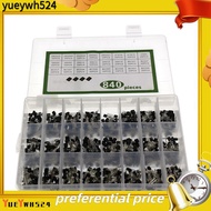 [yueywh524]840Pcs/Set 24Values TO-92 Transistor BC547 BC327 BC337 2N2222 3904 PNP/NPN Transistors Se