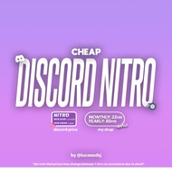 (CHEAPEST) Discord Nitro (85% OFF) ⚡️