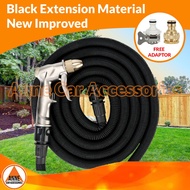 Car Wash Garden Water Supply Expandable Black Hose - 9 meters / 29 feet Long HP