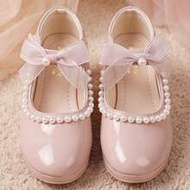 Best-Selling Across The Entire Network. Pink Children's High-Heeled Shoes For Ages 3-12. Faux Pearl 