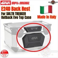 GIVI E240 Uv resistant back rest for Trekker Evo Outback 58L (Made in Italy)