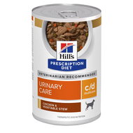 Hill&#39s Prescription Diet Urinary Care c/d Multicare Chicken &amp Vegetable Stew Dog Food (6/12 x 