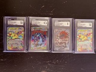Pokemon card cgc鑑定卡 x 4