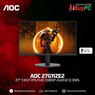 AOC 27G11ZE2 27" Fast IPS FHD 240Hz 0.3ms Gaming Monitor