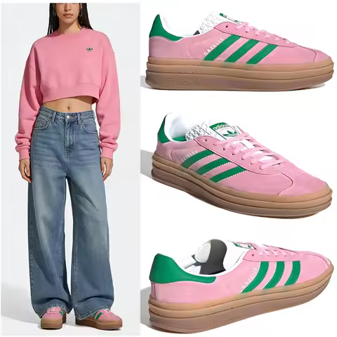 Adidas GAZELLE BOLD W Womens Sneakers Classic Skateboard Training Shoes Low Casual Shoes Comfortable