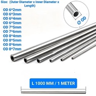 Stainless Steel Capillary Pipe Pipe Tubing OD 6mm 7mm 8mm L1000mm