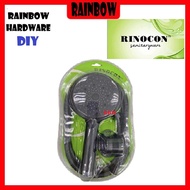 RINOCON SHOWER BLACK HEAD SET / BILIK MANDI KEPALA PAIP HUJAN RTY23 3 FUNCTION SHOWER