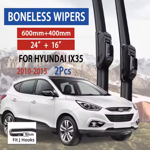For Hyundai IX35 2010-2015 Car Wiper U-type Soft Rubber Boneless Wiper HD Quiet Durable Automotive W