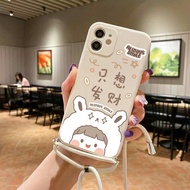 Softcase Macaron Motif + TALI Sling oppo A96 A76 A16K A16e A16 A54 A55 A74 4G A95 4G Reno 7 4G 5G 7z
