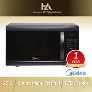 Midea 25L Microwave Oven with Multi-Stage Cooking Function EM825AGS-BK