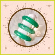 ➞ ❅ ▪ ➢ Green Jade Bangle Ring | Abundance & Opportunities