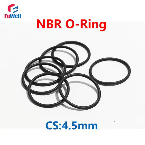 Fuwell 20/50pcs Nitrile Rubber O-Rings Round O Type Corrosion Oil Resist Sealing Elastic CS 4.5mm OD