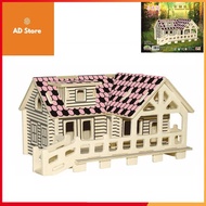 3D wooden assembly toy Cute little house I