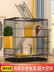 New Rabbit Cage, New Household Guinea Pig Rat Nest, Folding Automatic Feces Cleaning Pet Rabbit Nest House, Indoor House