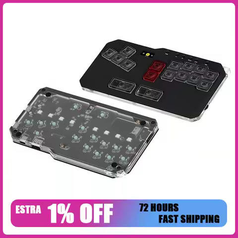 DOIO KBHX-01HE PRO Mechanical Keyboard Magnetic Switch Hitbox MIXBOX Aluminum Gamer Keyboard Arcade 