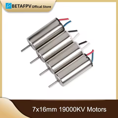 BETAFPV Cetus Motor Accessories 7x16mm 19000KV Brushed Motors with JST-1.25 Connector for Cetus FPV 