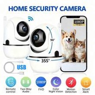 2pcs Smart Home High Definition Camera, 360° Security Camera, Indoor WIFI Camera, HD Monitor, Home W