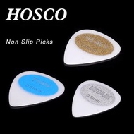 HOSCO 6SPM/H/T Non-Slip Pick Plectrum Mediator for Acoustic and Electric Guitar, Gauge 0.6/0.8/1.0mm