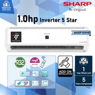 Sharp 1HP-2.5HP AIoT J- Tech Inverter Plamacluster Air Conditioner Aircond penghawa dingin 空调