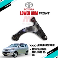 TOYOTA LOWER ARM FRONT TOYOTA AVANZA 1.3 F601/F602 03-06 ( 48069-BZ010 LH & 48068-BZ010 RH )