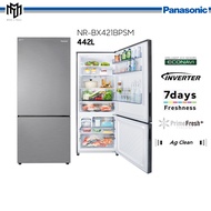 (SAVE 4.0) Panasonic NR-BX421 2-Door Bottom Freezer Refrigerator Glass Door Series Fridge Inverter 422L NRBX421WGWM / NRBX421WGKM / NRBX421BPSM Peti Sejuk NR-BX421WGWM / NR-BX421WGKM / NR-BX421BPSM