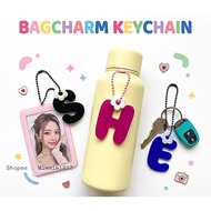 GANTUNGAN Letter Hanger Letter Keychain Initial Keychain Bag Hanger Letter Keychain Tumblr Hanger (s