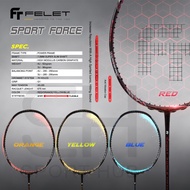 SportHub Felet Sport Force 40lbs 4u 82gram Racket Badminton Racket Raket Badminton Original Racquet 