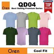 【BEST SELLER】OREN SPORT Baju T Shirt Lelaki Perempuan Unisex Plain Microfiber Jersey Murah QD04 B
