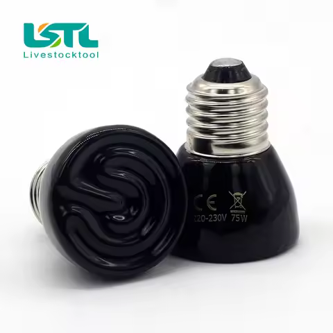 Pet Heating Light Bulb 25W 50W 75W 100W Mini Infrared Ceramic Emitter Heat Light Lamp Bulb For Repti