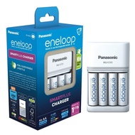 Panasonic Eneloop 1.5hrs SmartPlus Charger w AA ×4 Rechargeable Battery