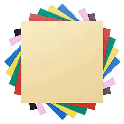 For Bambu Lab H2D Compatible 8Pcs 300X300x3mm Colored Plywood Blank Wood Craft Model Making Laser En