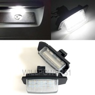 A Pair Of LED License Plate Lights Tail White Light 6,000k Suitable For 06-12 Outlander