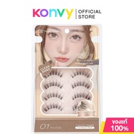 MLEN DIARY Strips Lashes Naked Makeup Series Eyelashes 4 Pairs เอ็มเลน ไดอารี่ ขนตาปลอม (Nude/Nature