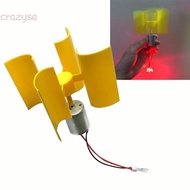 【CRAZYSPE】Mini Vertical Wind Generator Wind Turbine Kit Wind Turbine Instructional-Model