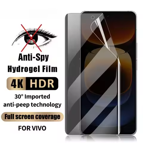 3D Curved Anti-spy Hydrogel Film For Vivo iQOO 12 11 9 8 Pro Privacy Screen Protectors For Vivo V30 