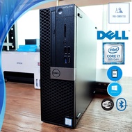 คอมพิวเตอร์ Dell Optiplex 5060 - CPU Core i7-8700 Max 4.6 GHz + SSD พร้อมเชื่อมต่อ WIFI + Bluetooth 