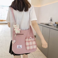 GP3 【Ready Stock】tote bag cotton on tote bag small tote bag aesthetic man handbag women murah nylon 