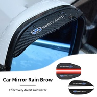 2PCS Car Rearview Mirror Rain Eyebrow Rainproof Cover Car Accessories For Geely Emgrand X7 EC7 Atlas