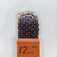 Ybn 12 speed chain - Rainbow